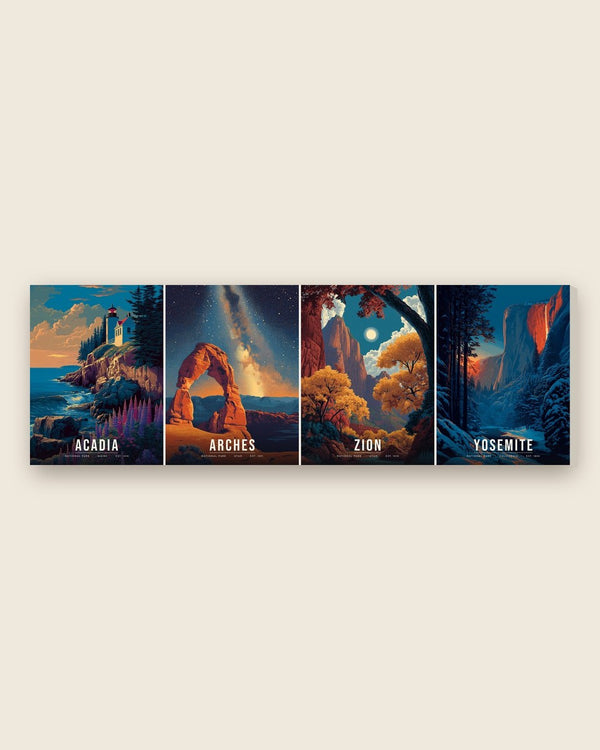 Four Seasons canvas, full artwork