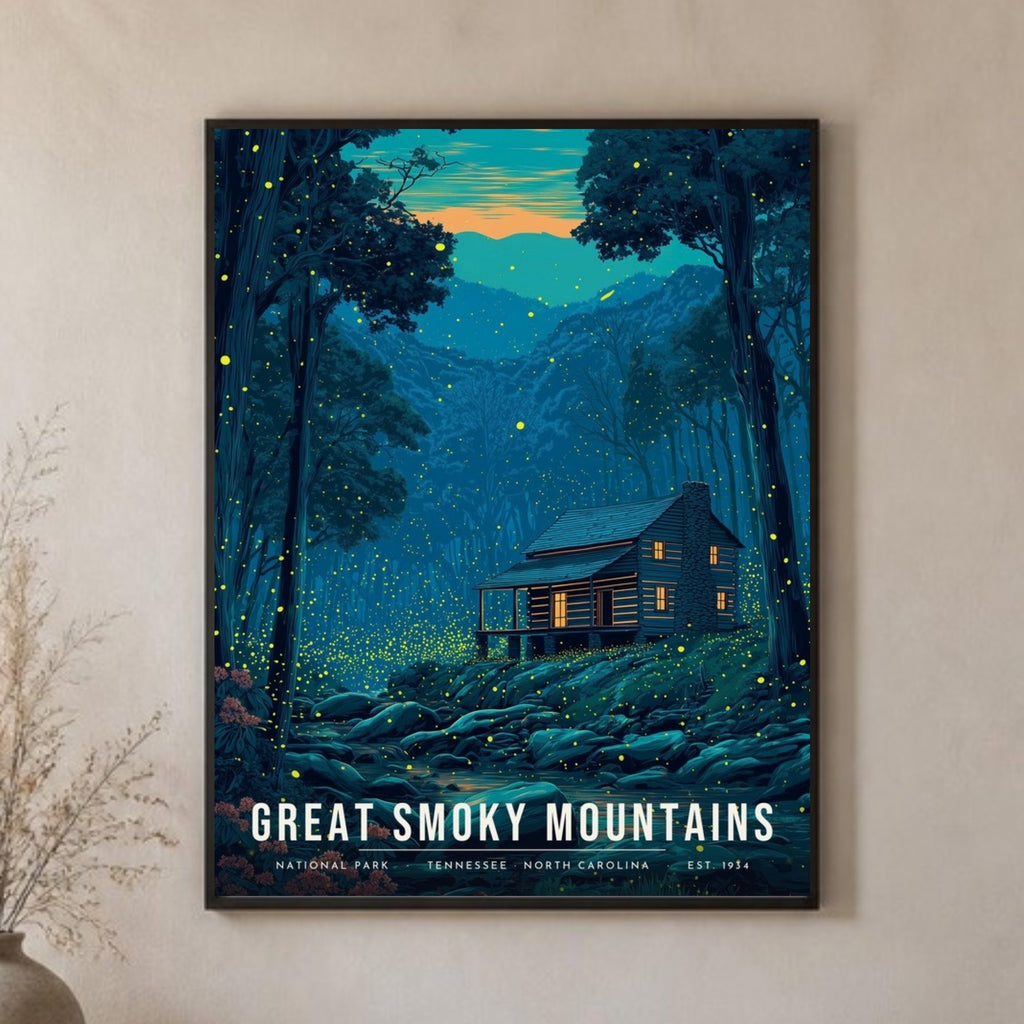 Smokies fireflies poster close-up