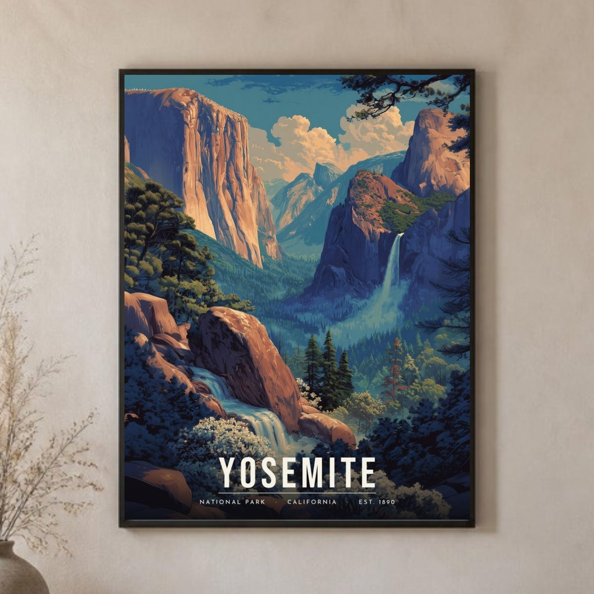 Yosemite spring poster close-up