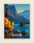 Glacier: Golden Aspen in Autumn poster, full artwork