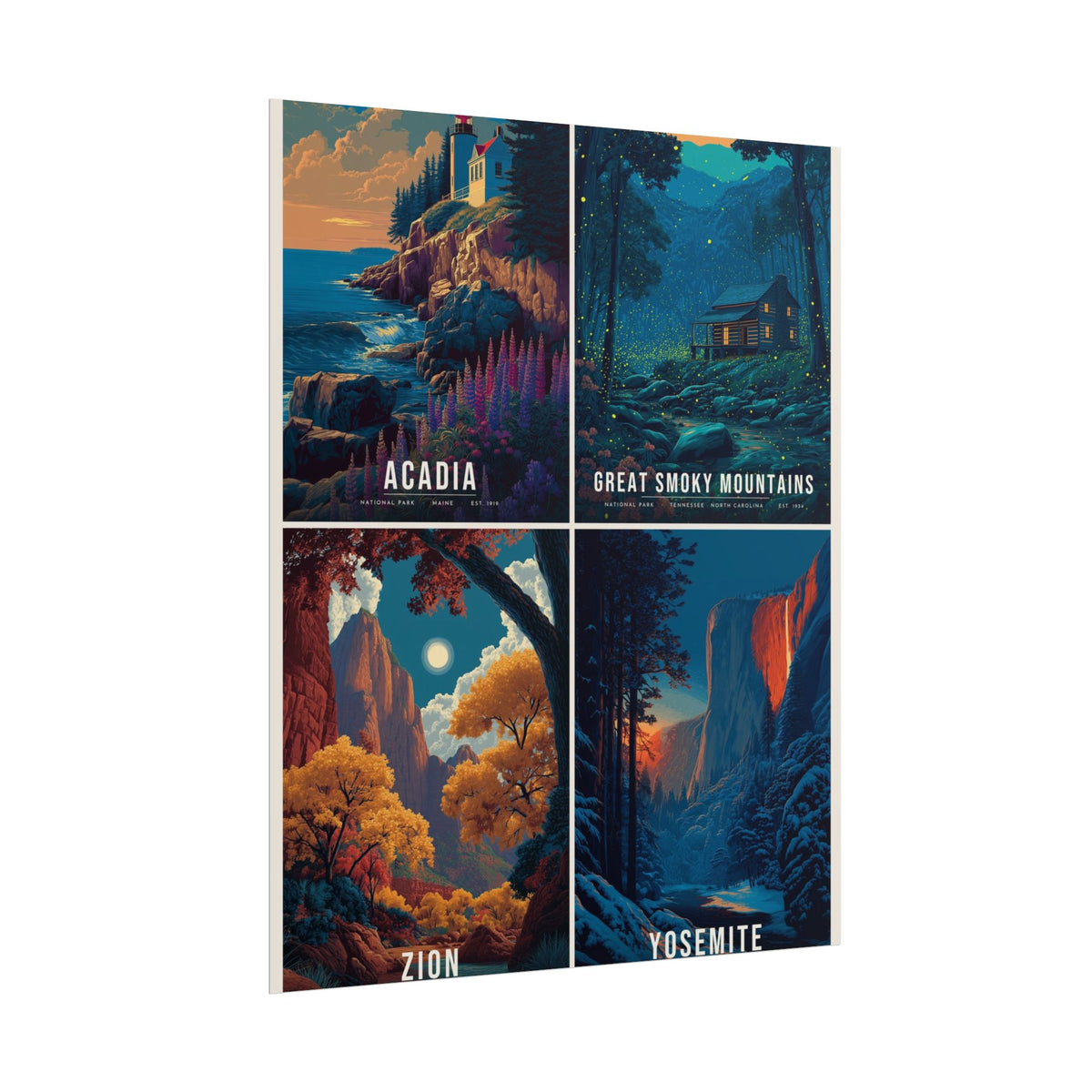 Four Seasons Collage Poster