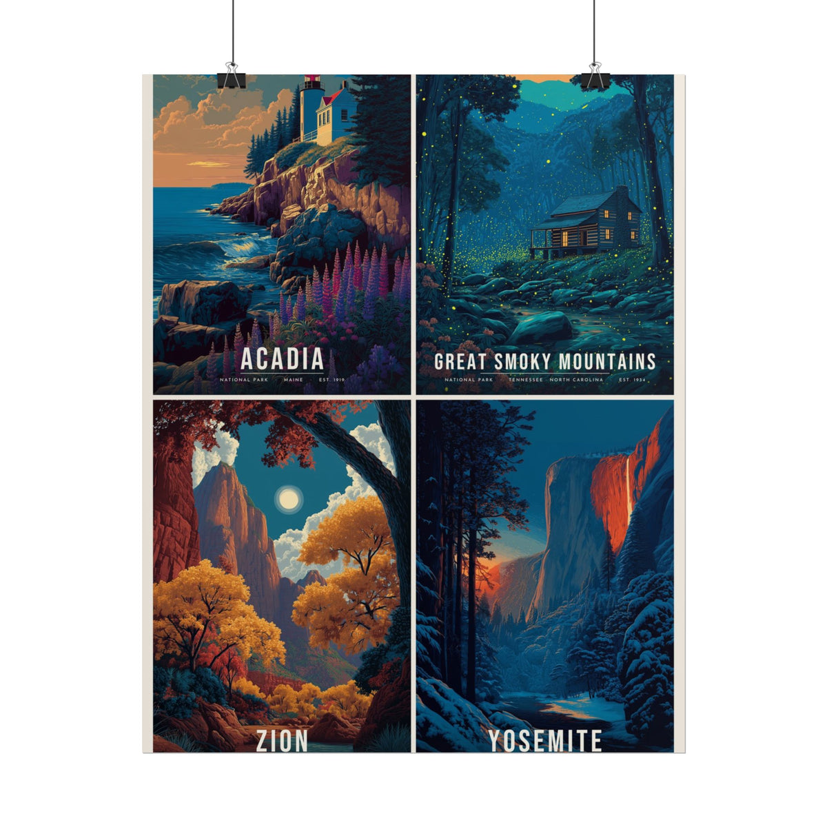 Four Seasons Collage Poster