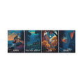Four Seasons Canvas: Acadia, Great Smoky Mountains, Zion, Yosemite