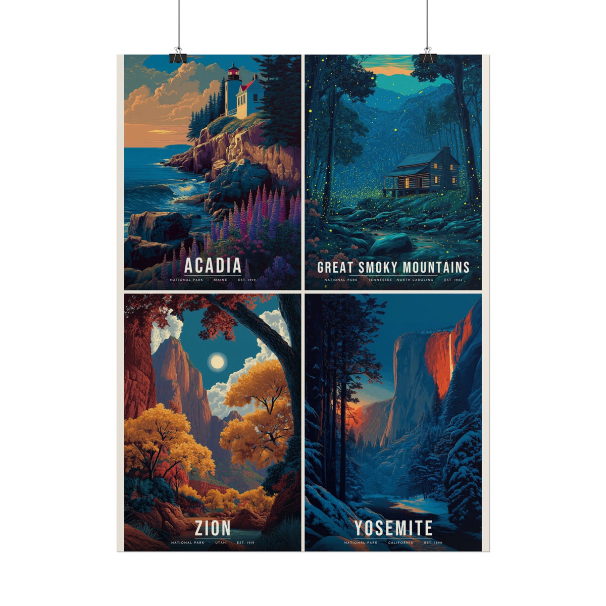 Four Seasons Collage Poster