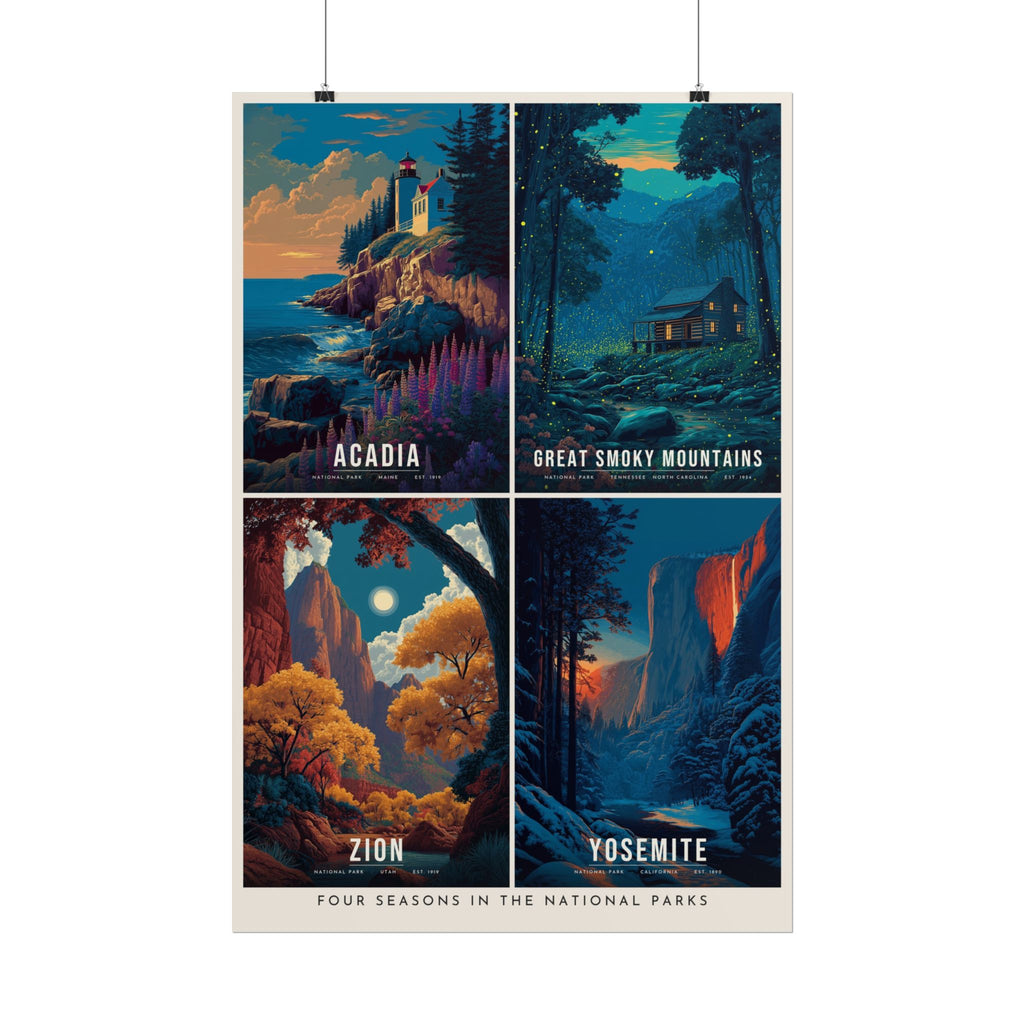 Four Seasons Collage Poster