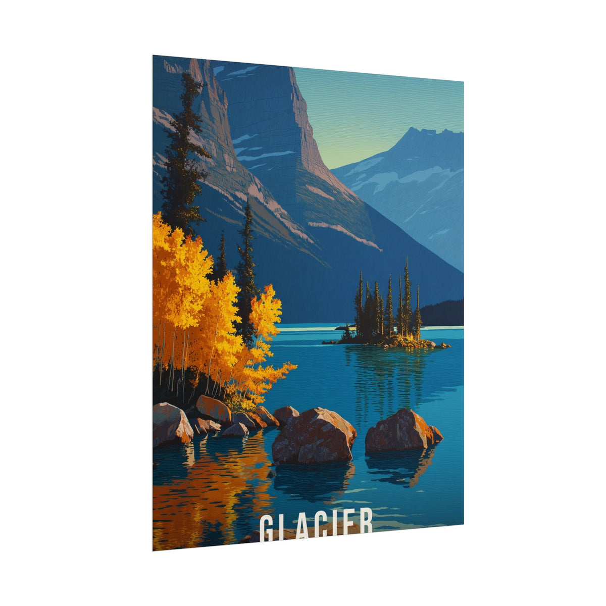 Glacier: Golden Aspen in Autumn