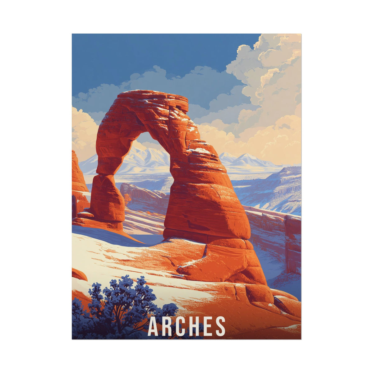 Arches: Delicate Arch in Snow