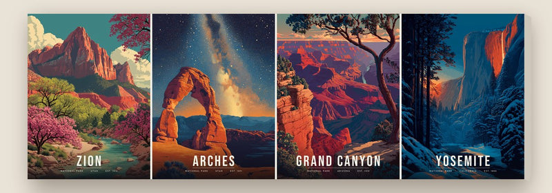 Red Rock and Firefall long canvas