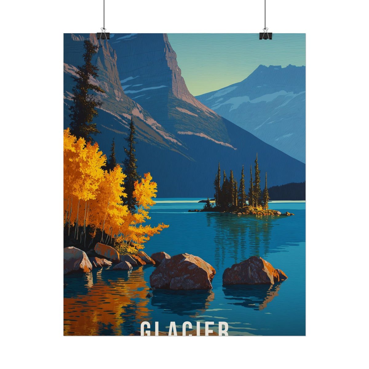Glacier: Golden Aspen in Autumn
