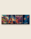 Red Rock and Firefall canvas, full artwork